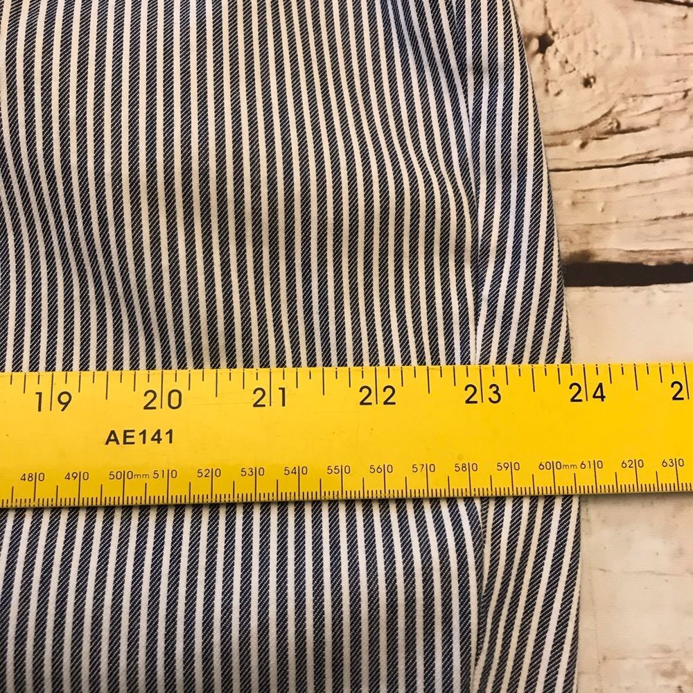 Lane Bryant Womens Striped Blue White Belted Pencil Skirt Sz 22 - Picture 11 of 15